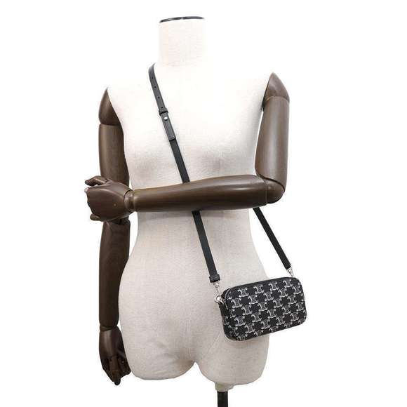 Celine Horizontal Pouch Shoulder Bag Black - Picture 4 of 10